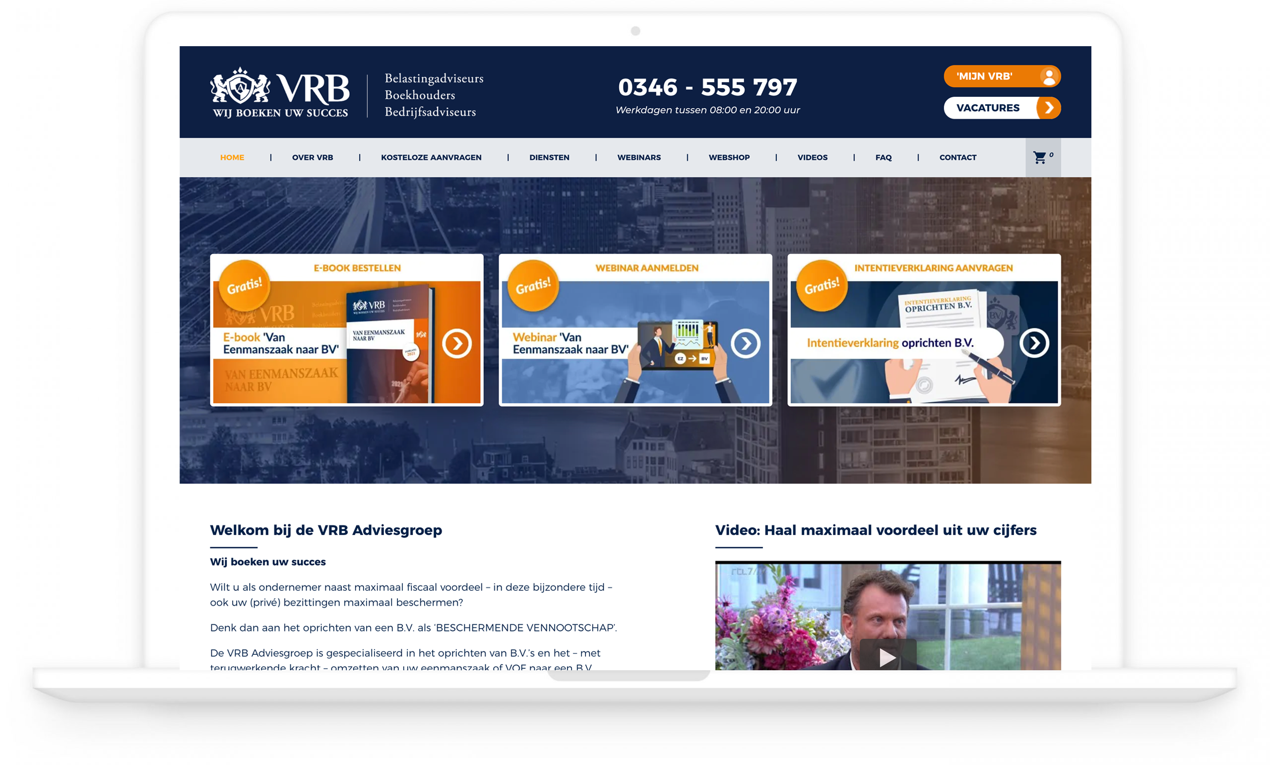 WordPress site VRB